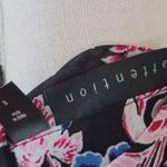 Attention  black floral button down size small Photo 5