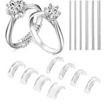 NEW Ring Sizers for Loose Rings Invisible Adjuster Silicone Ring Spacer 14PCS White Photo 0