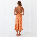 Sundae Muse  Midi Orange Dress - Size 6 Photo 1