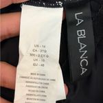 La Blanca  Ruffled Bandeau One Piece floral bathing suit  pattern Swimsuit sz 14 Photo 1