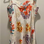 VTG 90s 80s Expressions Ivory White Floral Bathrobe Robe & Cami Mini Slip Dress Size M Photo 10