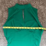 Amanda Uprichard Kimora Mini Dress in Dark Green Size XS Cut Out V-Neck Ruched Photo 12