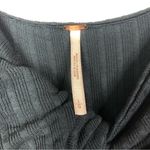 Free People Ruby Navy Blue Ripped Cut Out Long Sleeve L Photo 4