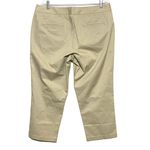 Tommy Bahama Gemma Fit Cropped Khaki Chino Pants Mid Rise Slim Fit Womens 14 NWT Photo 6