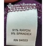 Banana Republic Elegant Purple Sleeveless Draped Top Rayon Blend Stretch‎ Fitted Blouse Photo 4