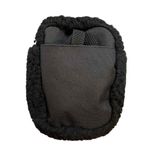 Herschel Black Fluffy Sherpa Cruz Crossbody Bag Rectangular Adjustable Strap New Photo 2
