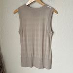 St. John  wool blend white and cream striped tank top Photo 6