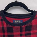 Ralph Lauren Polo Womens Thermal Shirt S Buffalo Check Waffle Knit Warm Comfy Photo 2
