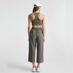 Quince Women’s Medium Performance Tech Wide Leg Pants in Olive Crop Length Green Photo 8