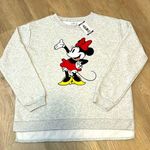 Disney NWT  Minnie Mouse Chenille Graphic Hi-Low Split Hem Sweatshirt (XXL) Photo 0