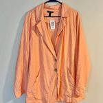 Torrid  NWT Linen Longline Button Front Blazer- Size 3X Photo 3
