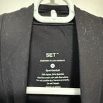 Set Active Black Sportbody Sporty Warm Up Full Zip Athletic Jacket Size Medium Photo 3