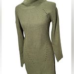 Moral Fiber  Warm & Cozy Turtleneck One Open Shoulder Dress Size Large Photo 1