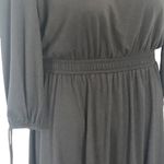 Kate & Mallory Off the Shoulder Black Tie Sleeve Midi Dress size Small Photo 4