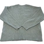 NIA Sweater Womens Medium Grey Waffle Knit Henley Pullover‎ Gray Photo 2