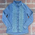 Guess jean button down blouse Photo 2