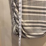 Athleta  Gray Ruched Tie Front Midi Dress with Cap Sleeves, XL Photo 8