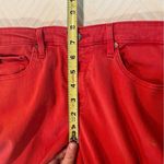 AG Adriano Goldschmied  The Stevie Ankle Slim Straight Jeans Old Vermilion Red 29 Photo 9
