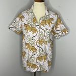 Printfresh Womens Print Fresh Anthropologie Bagheera Tiger Organic Cotton PJ Top Sm Photo 0