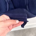 ZARA  Knit Navy Blue Mini Dress with Gold Buttons Size L Photo 5