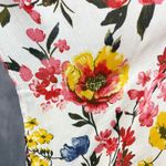 LIFE Womens Kimono Coverup Medium Floral Boho Festival Beach White Lotus Resort Photo 3