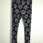 H&M GVI Black White Damask Print Stretch Leggings Gothic Yoga Pants Size Small Photo 8