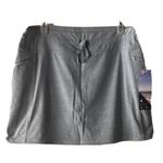 Kyodan  Womens Gray Skort Size Large With Tennis Pockets On Shorts Thigh … Photo 2