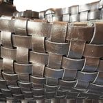 Nine West  Gold Basket Weave Shoulder Bag Purse with internal pockets Photo 8