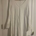 EXPRESS  White Lace Bell Flare Sleeve Dress Size Medium Angel Whimsigoth Staple Photo 0