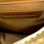 Lucky Brand  Tan suede Crossbody Bag with Saddle Style Photo 4
