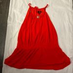 Worthington Orange Dressy Tank with Necklace Collar L Dopamine Corporate Siren Photo 6