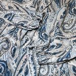 Grace Karma Tiered Dress Womens XL Paisley Long Sleeve Ruffle Collar Bohemian Blue Size 1X Photo 7