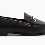 Black Loafers with Gold Detail Size 5 Photo 0