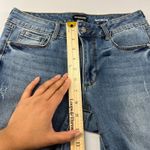 Bebe  Heartbreak Skinny Jeans Womens 27 Blue Denim Cotton Stretch Logo Distressed Photo 12