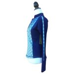 Gianni Bini  Active Henley Yoga Top Blue Small Photo 4