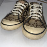 Coach Barrett Brown Vintage Style Monogram Designer Tennis Shoes 7.5B Photo 5