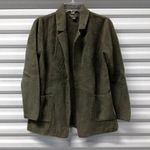 Barefoot Dreams Cozychic Lite Open Front Cardigan Sweater Women's Small Green Photo 0