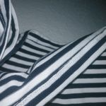 Talbots  M Summer Striped Black White Cotton Blend Tank Top Photo 2