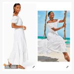 Lilly Pulitzer Nessa Off The Shoulder Maxi Dress Resort White Jungle Cabana Photo 2