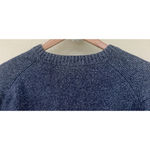 Everlane Size XS The Link Stitch V-Neck Blue Chucky Knit Oversized Sweater Thick Photo 3