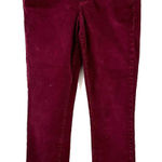 J.Crew  Size 27 Jeans Red‎ Skinny Ankle Toothpick Bright Vibrant Denim Corduroy Photo 0