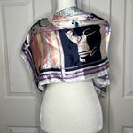 Western Style Horses Silk feel Scarf Pink Photo 6