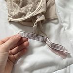 Victoria's Secret  VS Unlined Demi Bra 34B Beige Lace Rose Floral Sexy Photo 8