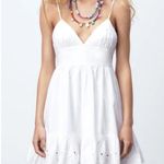 ZARA White Ruffle Dress Photo 1