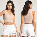 Free People NWT  Maggie Distressed Shorts Optic White SZ-32 Photo 0