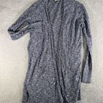 Marine layer  Women XL Cardigan Sweater‎ Heathered Blue Knit Tunic Length Stretch Photo 0