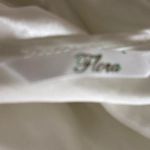 Flora Satin Midi Maxi Gown White Size M Photo 4