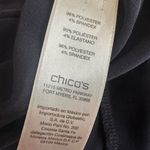 Chico's Chico’s Knit Kit Solid Zip Dress Navy Blue Size 2 Slimming Ruched Zipper Party Photo 6