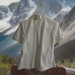 st. john's bay Vintage 90s Old School Collar Roll Up Sleeves Blouse Shirt Retro M Photo 1