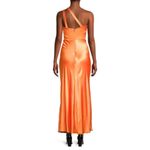 Bardot  Ambroise Asymmetric One Shoulder Dress Women's 12 Orange Maxi Slit NWT Photo 1